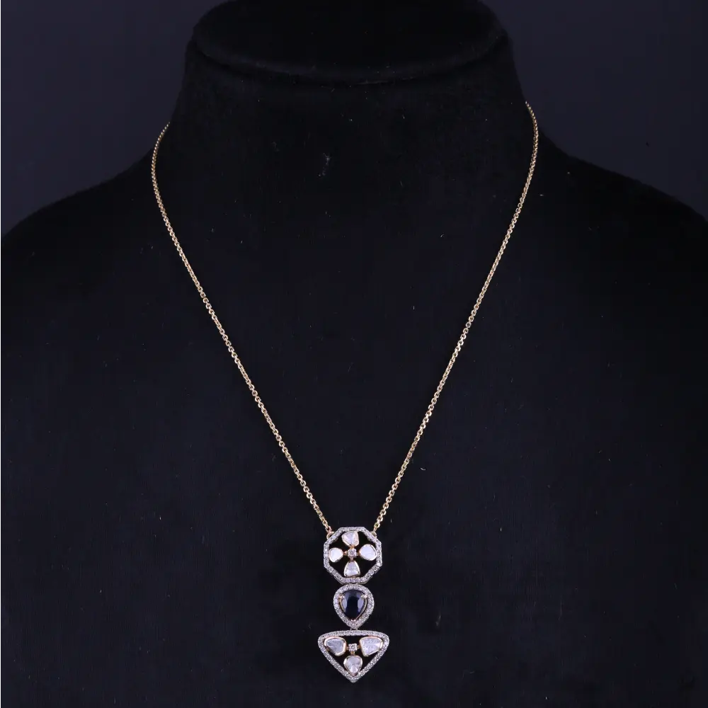 Polki Chain  Pendants